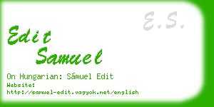 edit samuel business card
