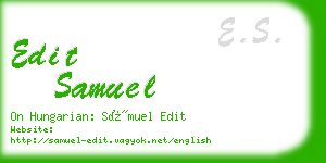 edit samuel business card